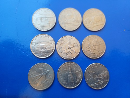 Usa lotto monete quarter - 9,