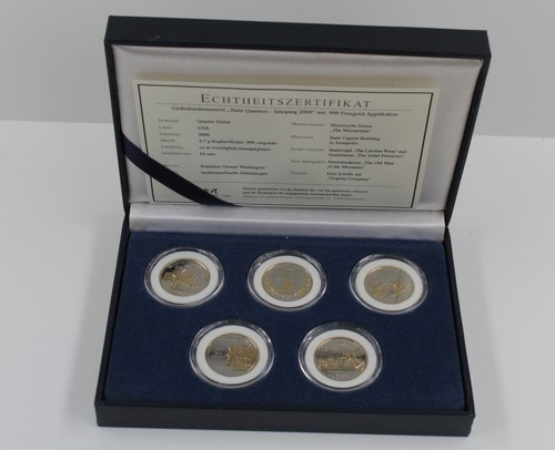 Usa statehood quarter - usa, 5x